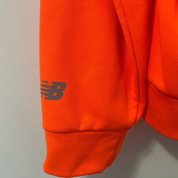 New Balance NB Dry Men's Performance Orange Hoodie - Picture 4 of 5